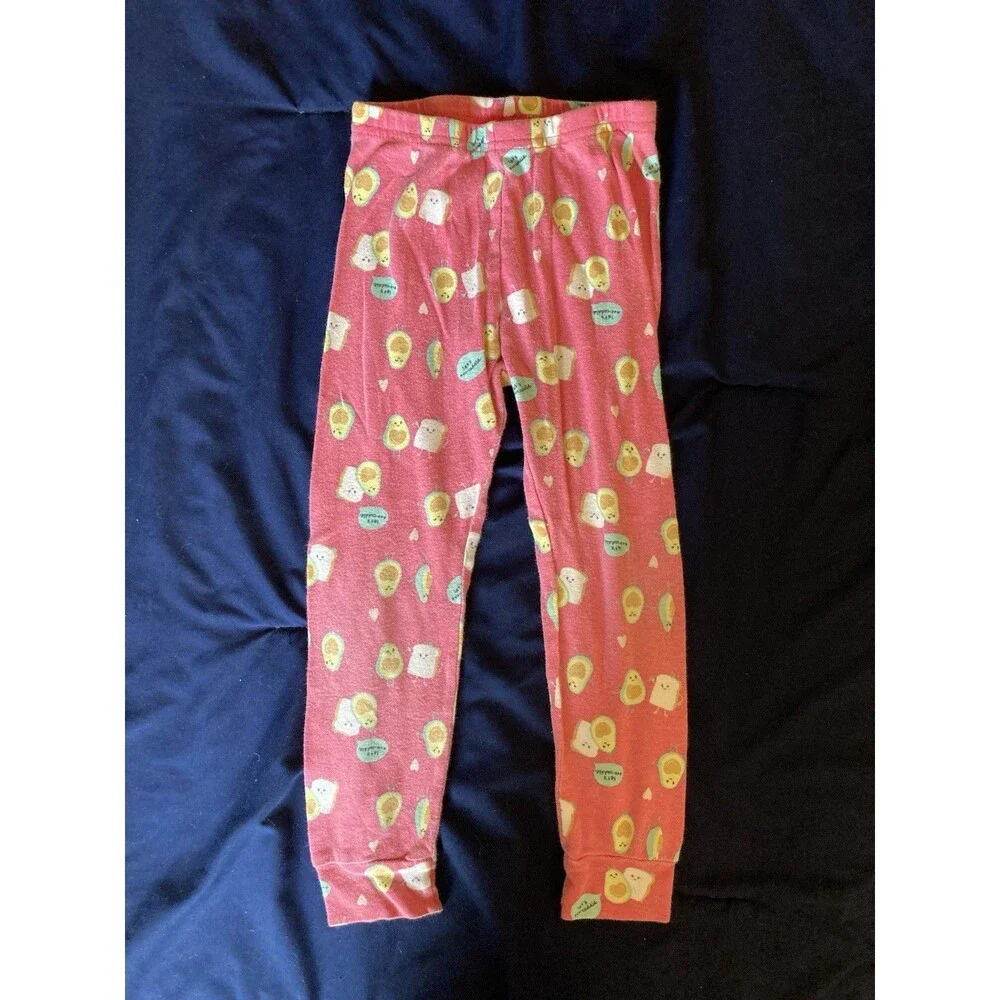 4T Carter’s girl clothes - 2 piece outfit | avocado and cuddle theme